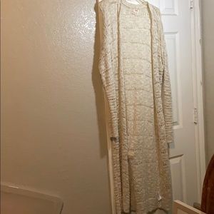 Mossimo Cream Duster Cardigan